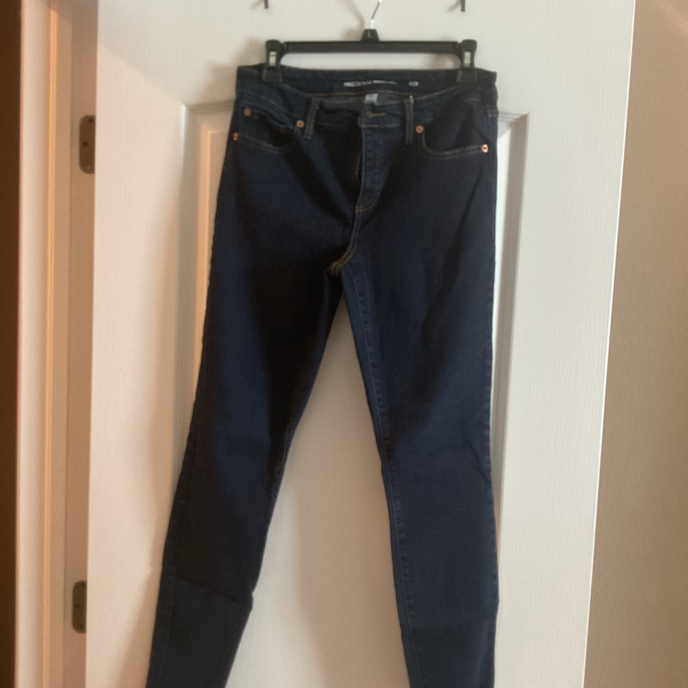 INC International Concepts Dark Blue Straight Leg Jeans